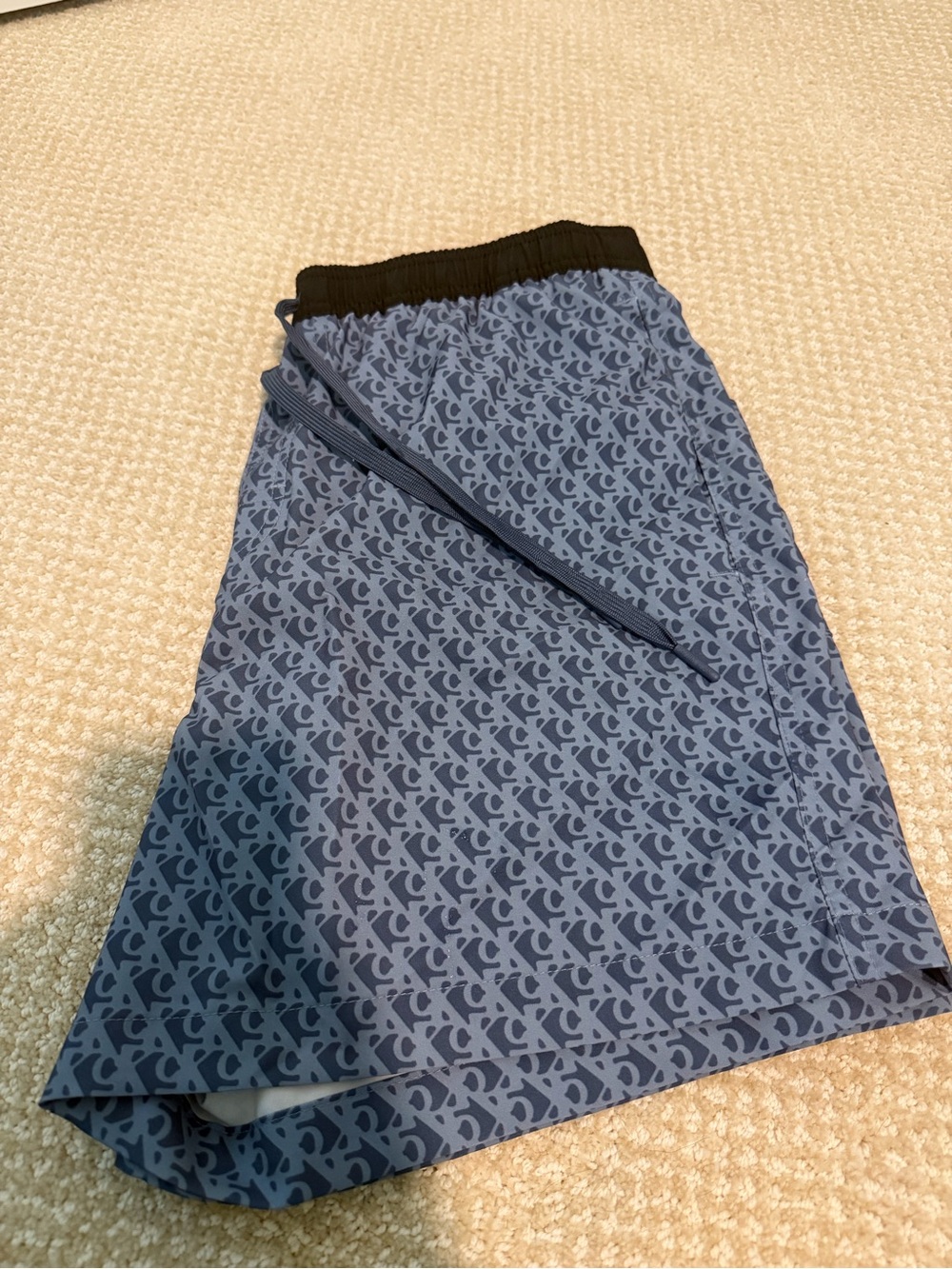 Calvin Klein Blue Patterned Men’s Swim Trunks